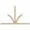 Ekena Millwork Richland Rough Sawn Timber Gable Bracket, Douglas Fir, 96"W x 60"H x 2"D x 4"F, 15/12 Pitch GBW096X60X0204RIC00RDF - alternate 1